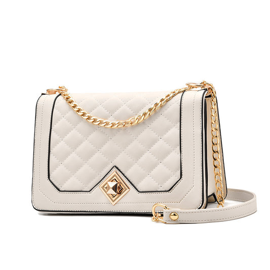 One-Shoulder Portable Diagonal Cross-Embroidered Handbags